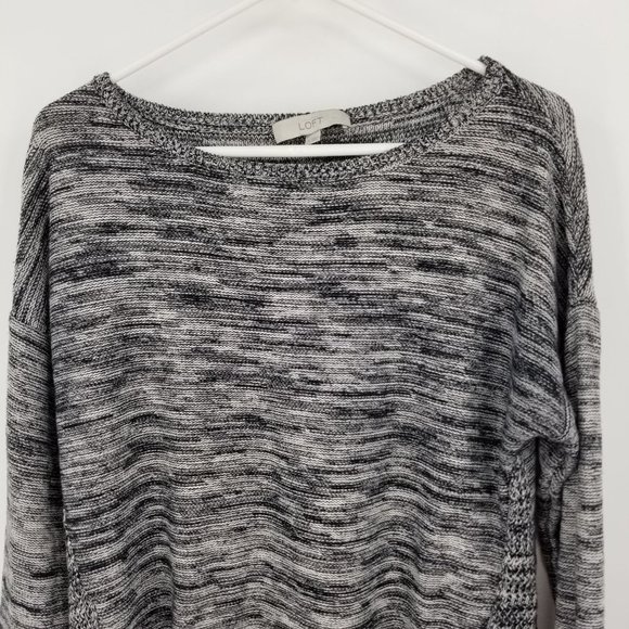 Loft Ann Taylor Heather Grey Long Sleeved Pullover Sweater Size XL - Picture 7 of 11